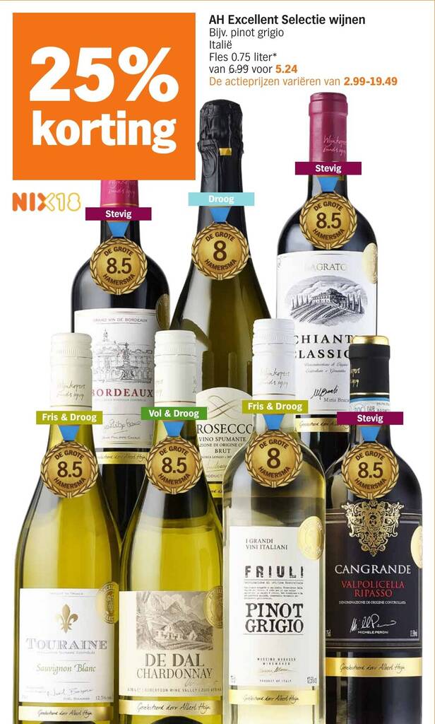 ah wijn aanbieding